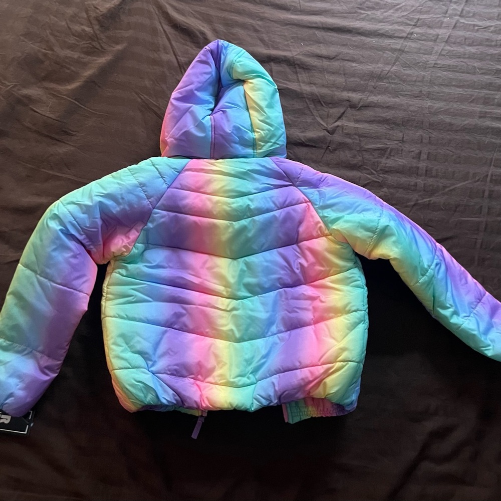 Colorful Rainbow Puffer Jacket - Picture 5 of 5